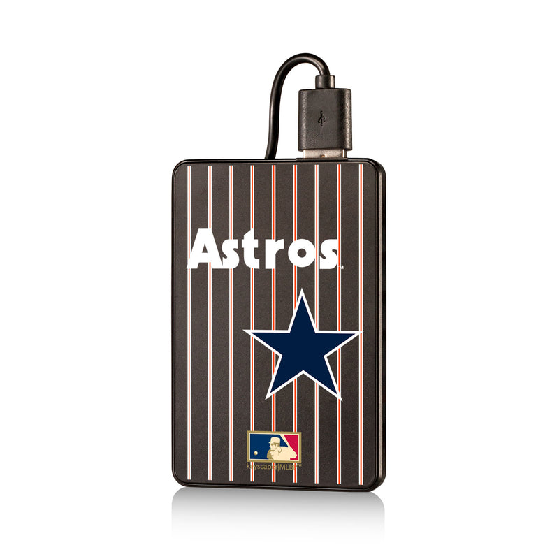 Houston Astros 1975-1981 - Cooperstown Collection Pinstripe 2200mAh Credit Card Powerbank