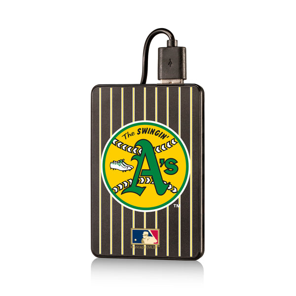 Oakland As 1971-1981 - Cooperstown Collection Pinstripe 2200mAh Credit Card Powerbank