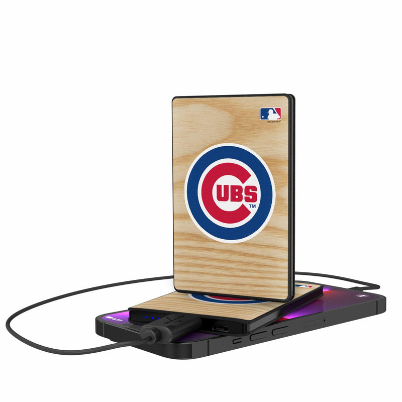 Chicago Cubs Wood Bat 2500mAh Credit Card Powerbank