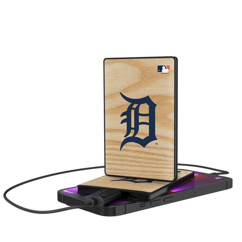 Detroit Tigers Wood Bat 2500mAh Credit Card Powerbank