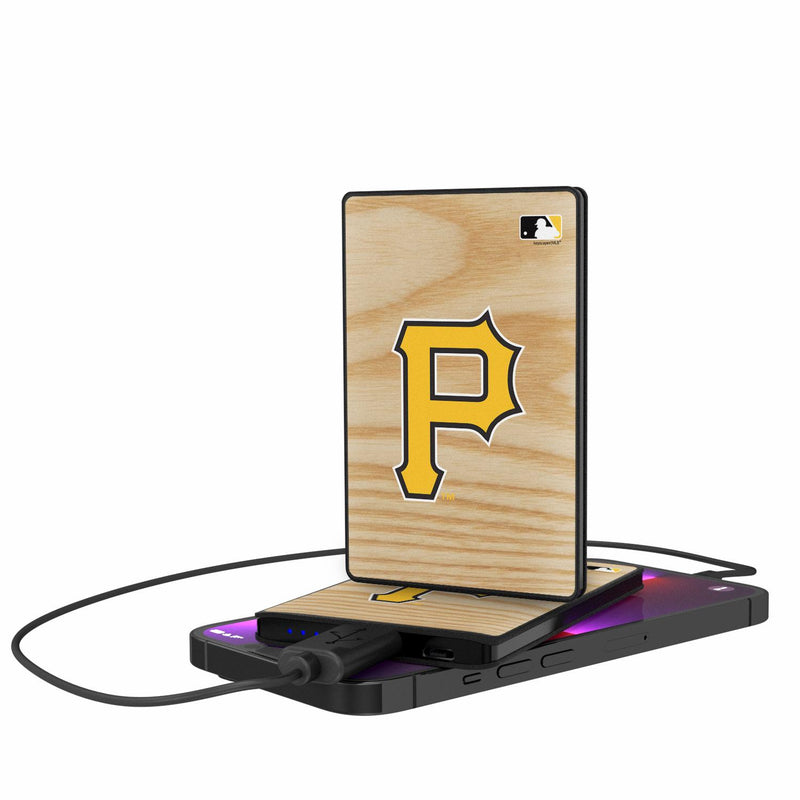 Pittsburgh Pirates Wood Bat 2500mAh Credit Card Powerbank