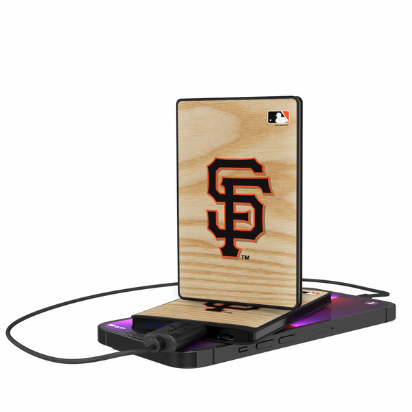 San Francisco Giants Wood Bat 2500mAh Credit Card Powerbank