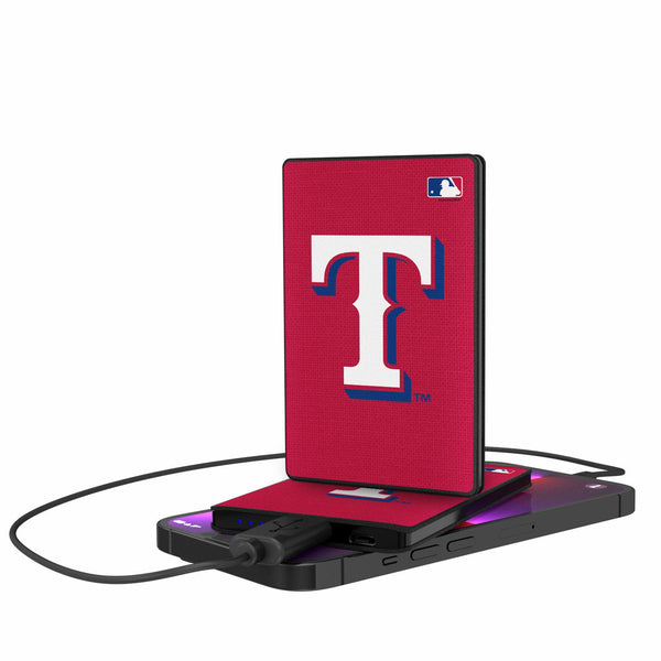 Texas Rangers Solid 2500mAh Credit Card Powerbank