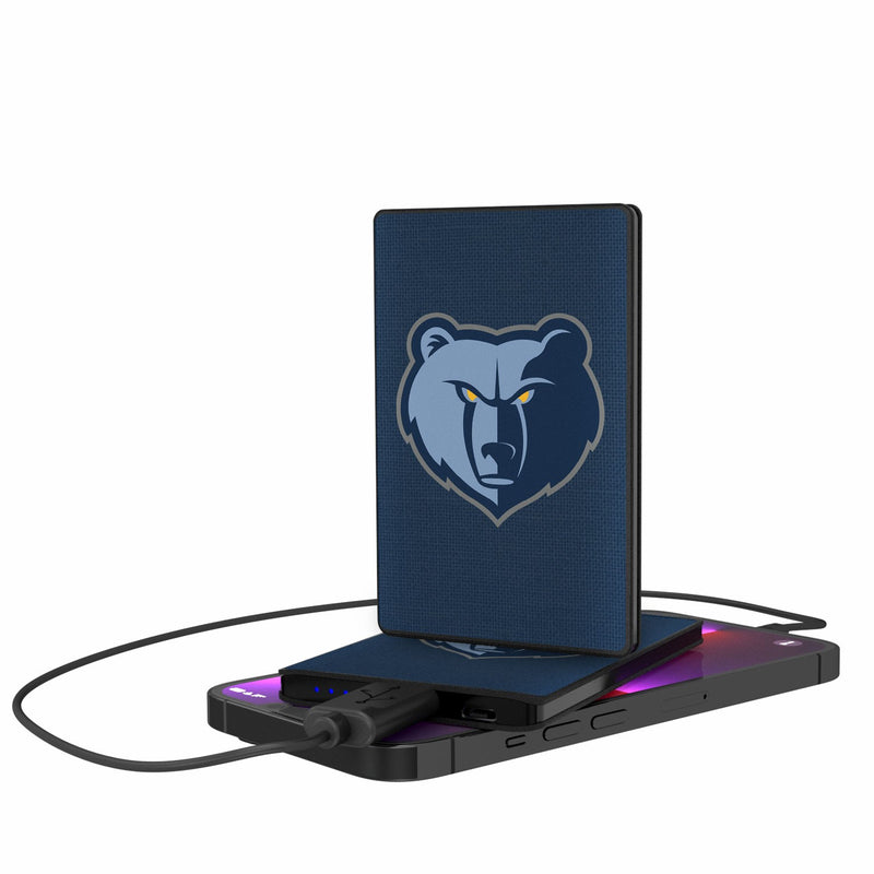 Memphis Grizzlies Solid 2500mAh Credit Card Powerbank