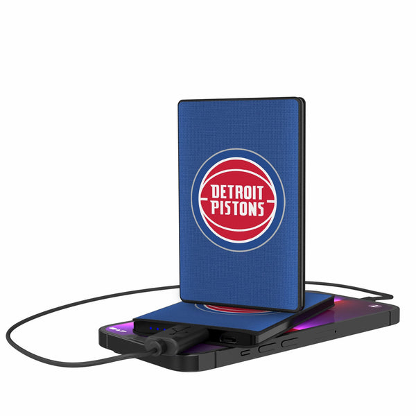 Detroit Pistons Solid 2500mAh Credit Card Powerbank