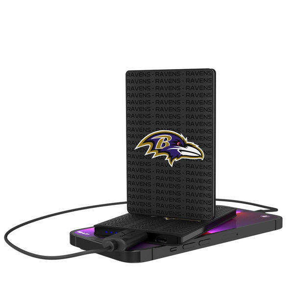 Baltimore Ravens Blackletter 2500mAh Credit Card Powerbank