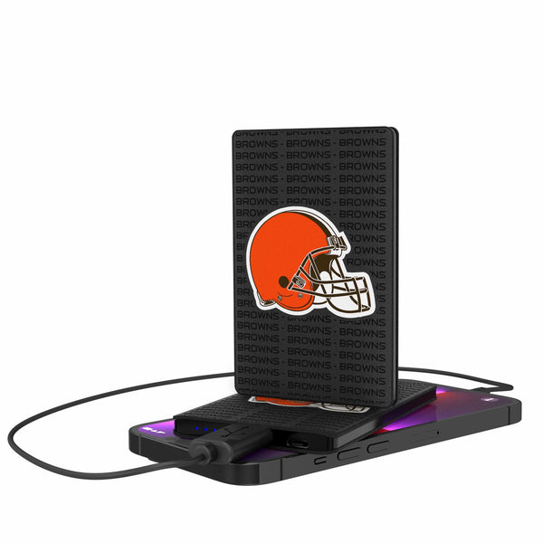 Cleveland Browns Blackletter 2500mAh Credit Card Powerbank