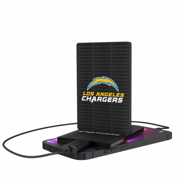 Los Angeles Chargers Blackletter 2500mAh Credit Card Powerbank