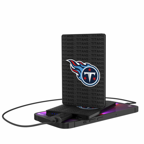 Tennessee Titans Blackletter 2500mAh Credit Card Powerbank