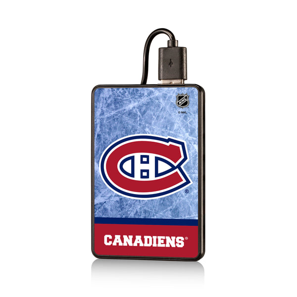 Montreal Canadiens Ice Wordmark 2500mAh Credit Card Powerbank