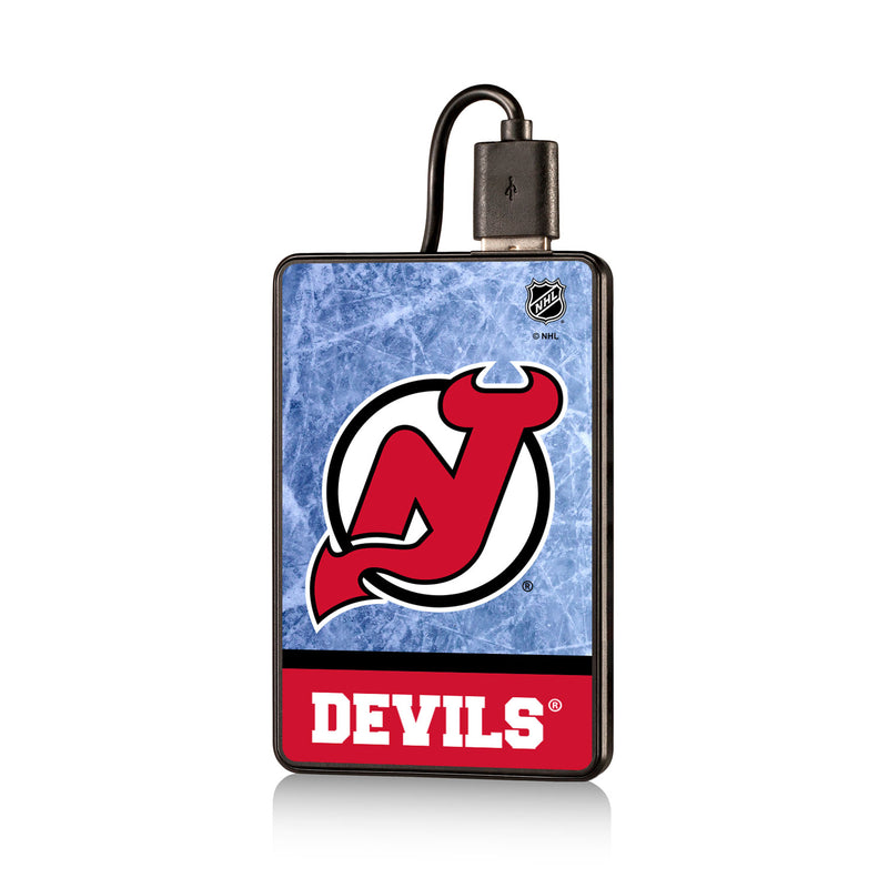 New Jersey Devils Ice Wordmark 2500mAh Credit Card Powerbank
