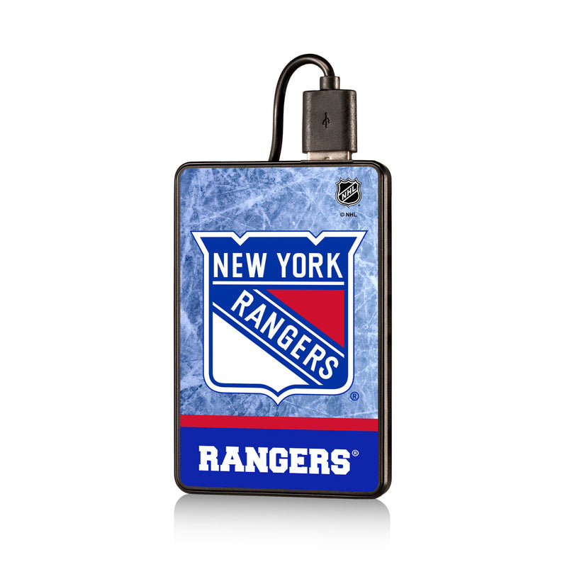 New York Rangers Ice Wordmark 2500mAh Credit Card Powerbank
