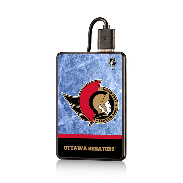 Ottawa Senators Ice Wordmark 2500mAh Credit Card Powerbank