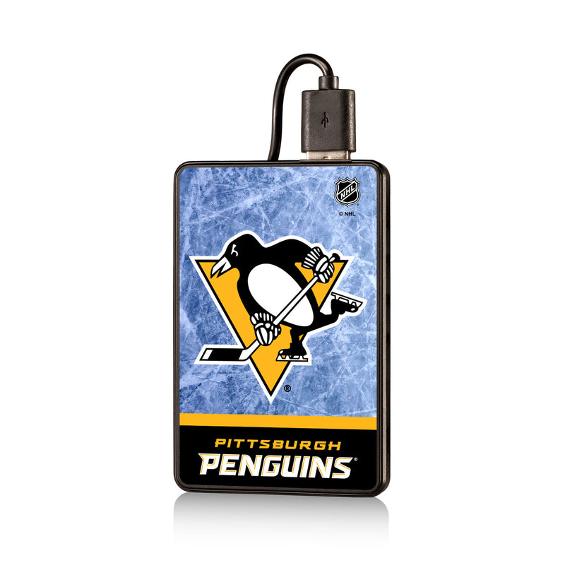 Pittsburgh Penguins Ice Wordmark 2500mAh Credit Card Powerbank