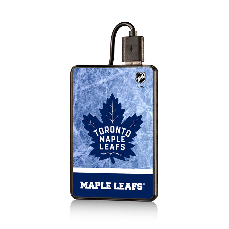 Toronto Maple Leafs Ice Wordmark 2500mAh Credit Card Powerbank