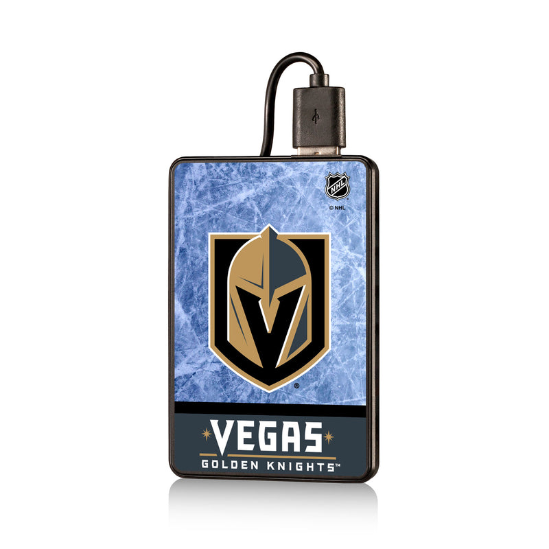 Vegas Golden Knights Ice Wordmark 2500mAh Credit Card Powerbank