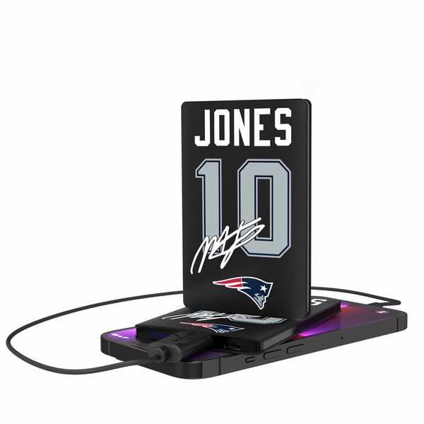 Mac Jones New England Patriots 10 Ready 2500mAh Credit Card Powerbank