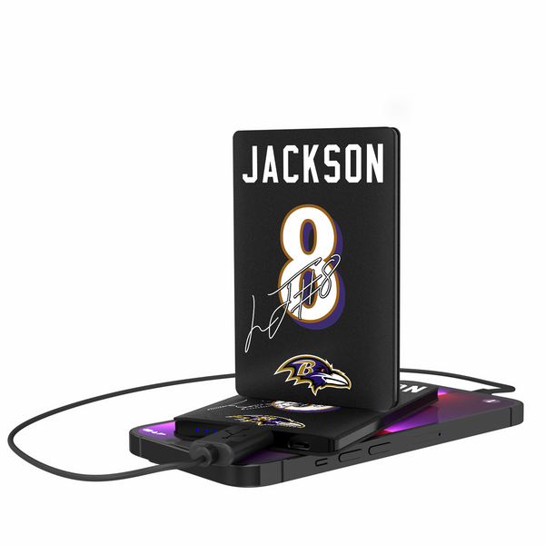 Lamar Jackson Baltimore Ravens 8 Ready 2500mAh Credit Card Powerbank
