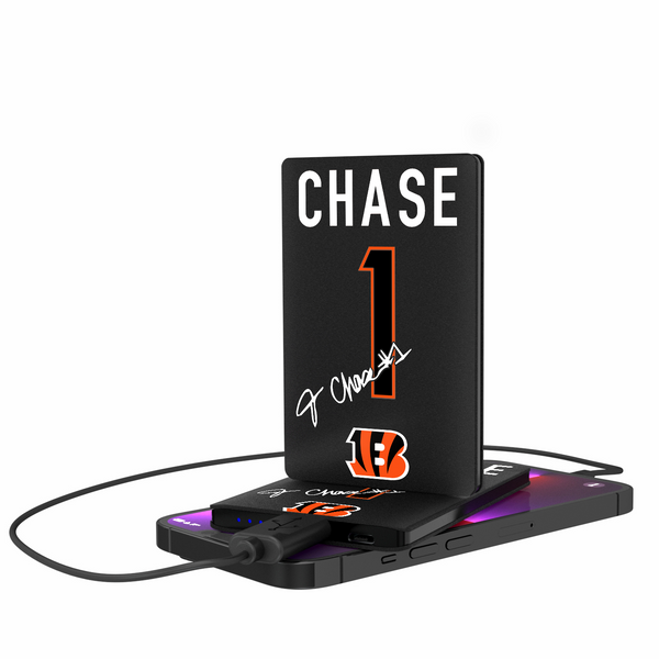 Ja'Marr Chase Cincinnati Bengals 1 Ready 2500mAh Credit Card Powerbank