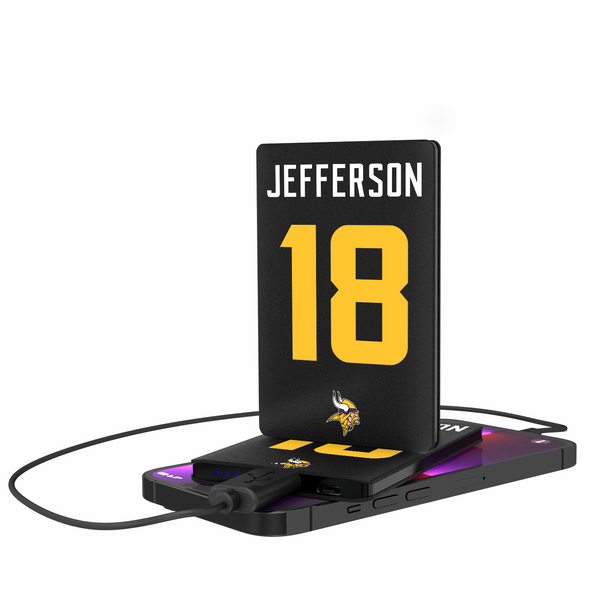 Justin Jefferson Minnesota Vikings 18 Ready 2500mAh Credit Card Powerbank
