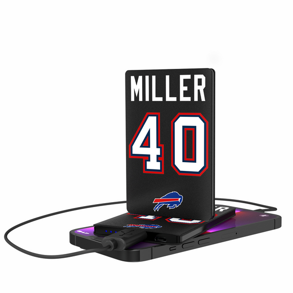 Von Miller Buffalo Bills 40 Ready 2500mAh Credit Card Powerbank