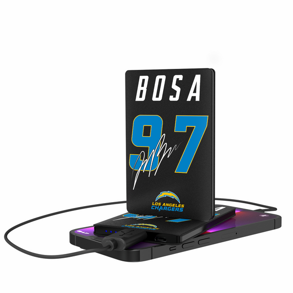 Joey Bosa Los Angeles Chargers 97 Ready 2500mAh Credit Card Powerbank