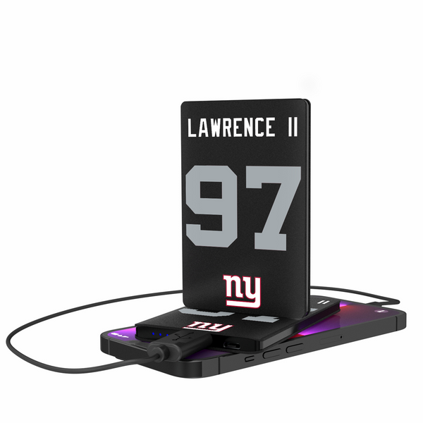 Dexter Lawrence II New York Giants 97 Ready 2500mAh Credit Card Powerbank