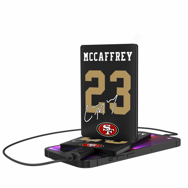 Christian McCaffrey San Francisco 49ers 23 Ready 2500mAh Credit Card Powerbank