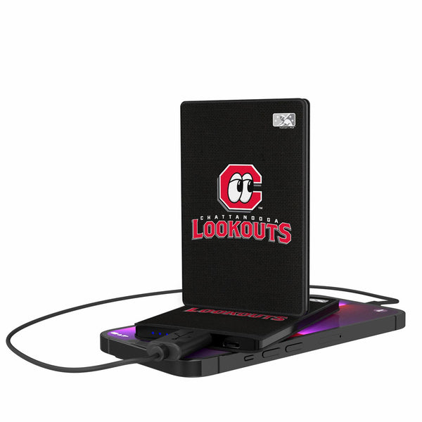 Chattanooga Lookouts Solid 2500mAh Credit Card Powerbank