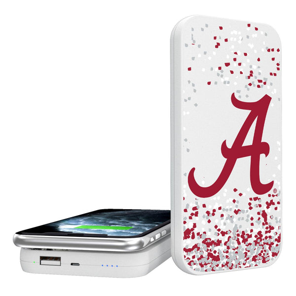 Alabama Crimson Tide Confetti 5000mAh Portable Wireless Charger