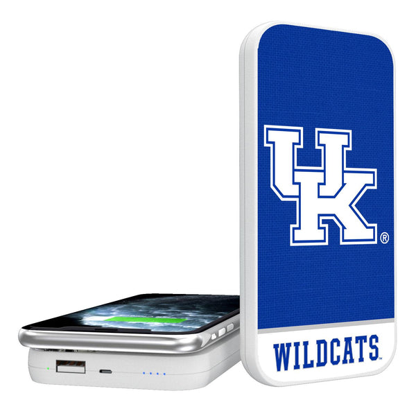 Kentucky Wildcats Endzone Solid 5000mAh Portable Wireless Charger