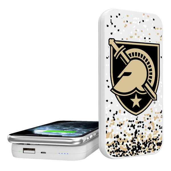 Army Academy Black Knights Confetti 5000mAh Portable Wireless Charger