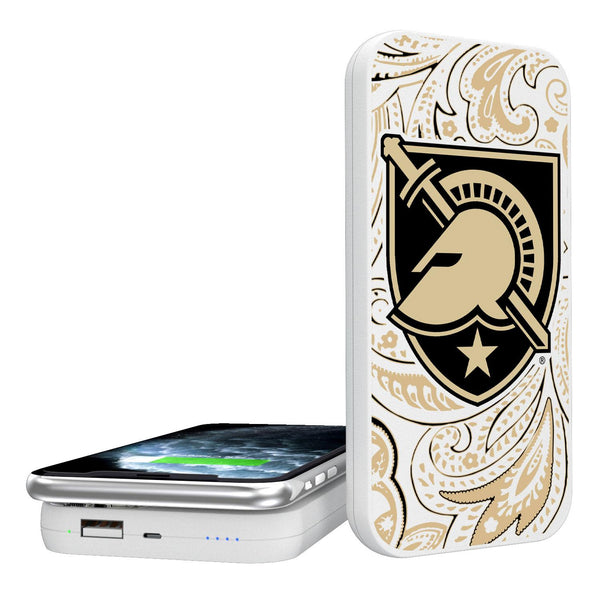 Army Academy Black Knights Paisley 5000mAh Portable Wireless Charger