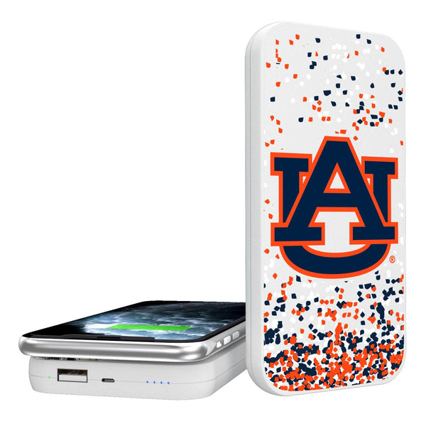 Auburn Tigers Confetti 5000mAh Portable Wireless Charger