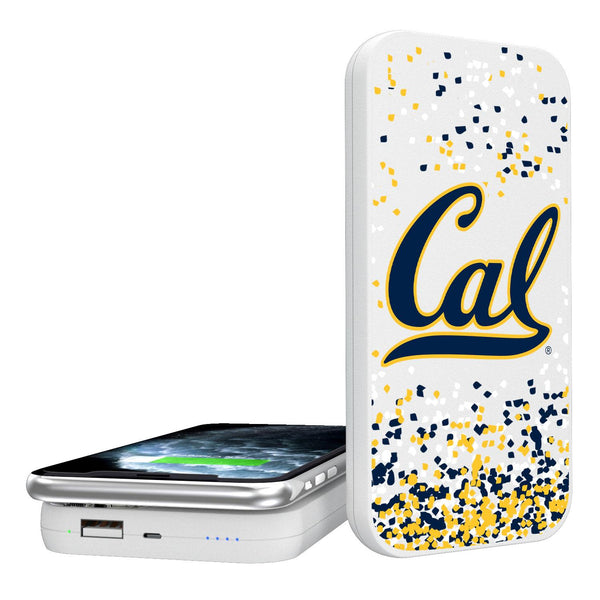 California Golden Bears Confetti 5000mAh Portable Wireless Charger