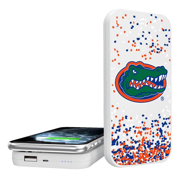 Florida Gators Confetti 5000mAh Portable Wireless Charger