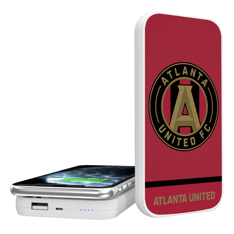 Atlanta United FC Solid Wordmark 5000mAh Portable Wireless Charger