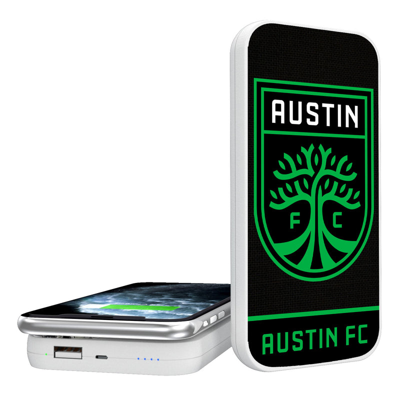 Austin FC  Solid Wordmark 5000mAh Portable Wireless Charger