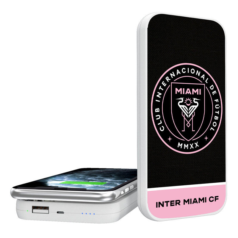 Inter Miami FC  Solid Wordmark 5000mAh Portable Wireless Charger