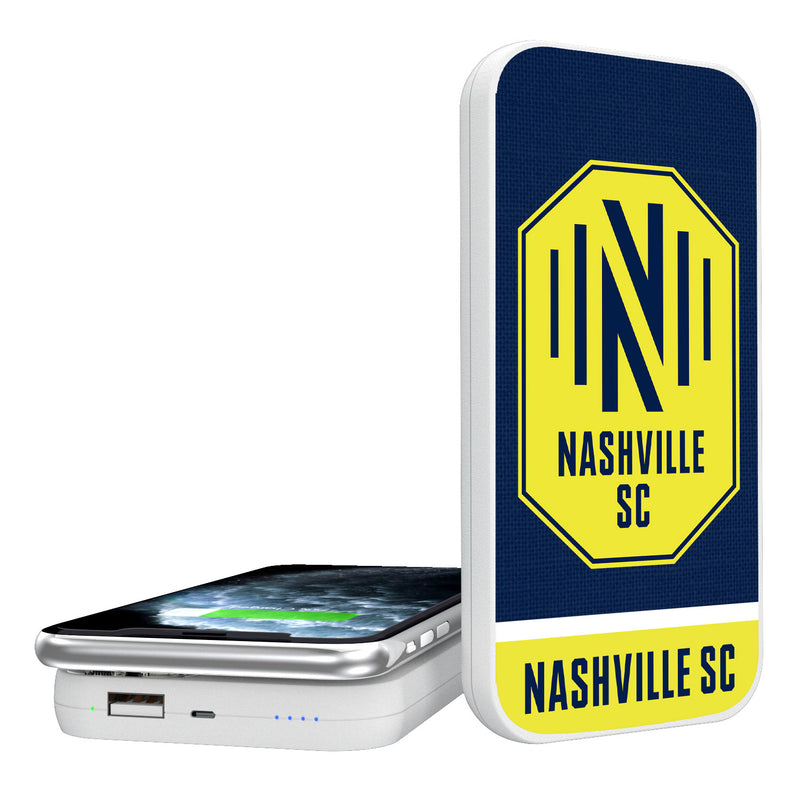 Nashville SC  Solid Wordmark 5000mAh Portable Wireless Charger