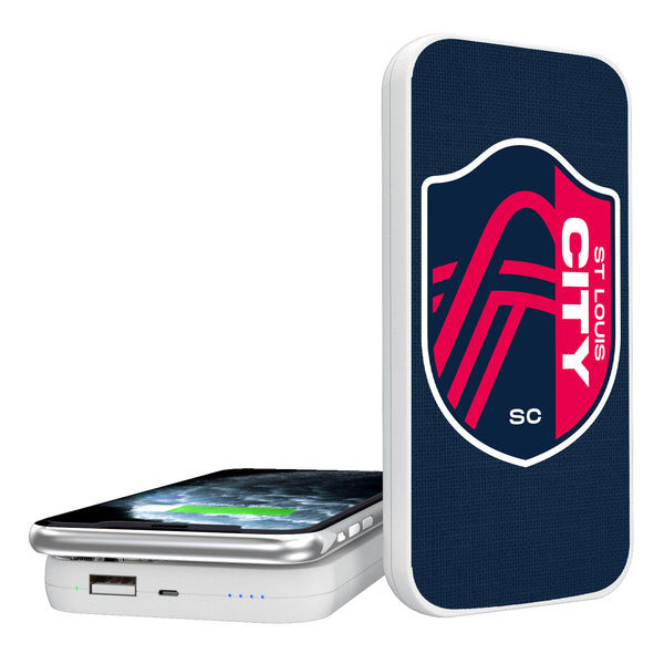 St. Louis CITY SC  Solid 5000mAh Portable Wireless Charger