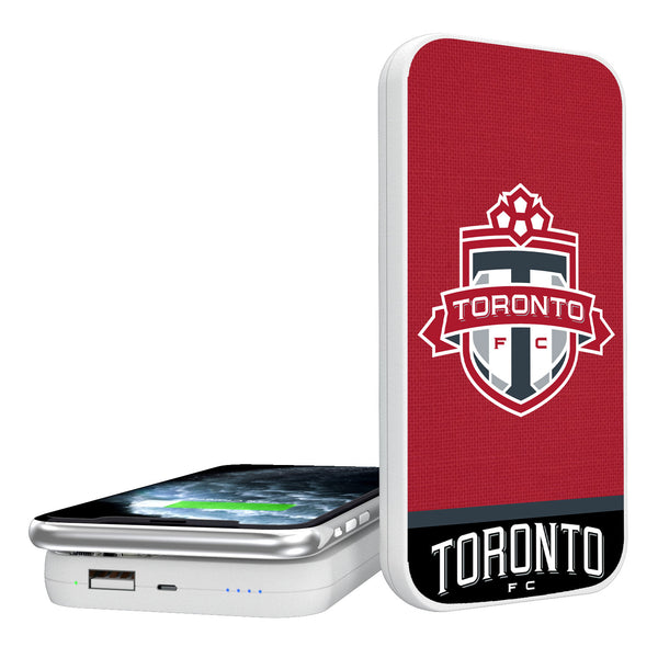 Toronto FC   Solid Wordmark 5000mAh Portable Wireless Charger