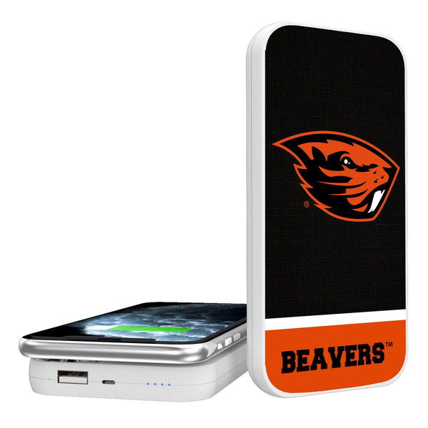 Oregon State Beavers Endzone Solid 5000mAh Portable Wireless Charger