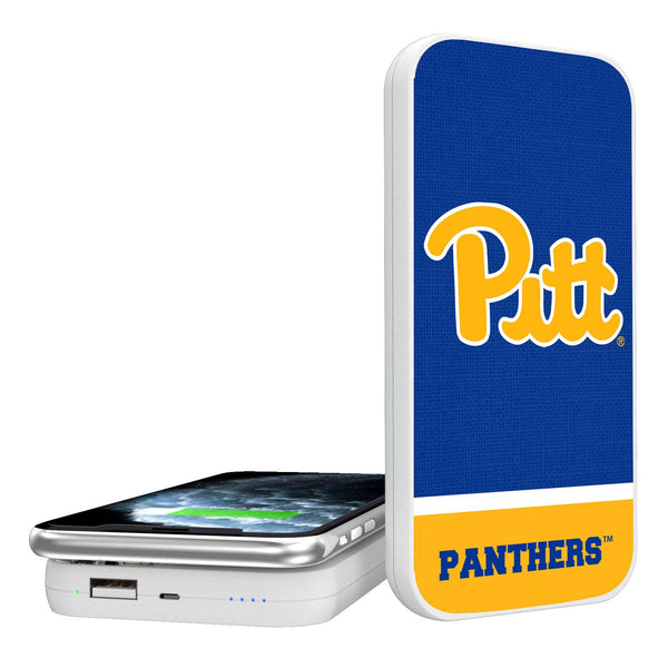 Pittsburgh Panthers Endzone Solid 5000mAh Portable Wireless Charger