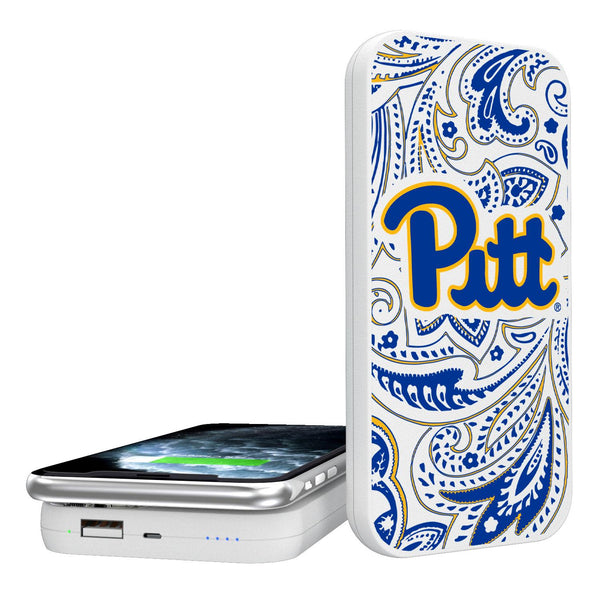 Pittsburgh Panthers Paisley 5000mAh Portable Wireless Charger