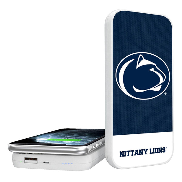 Penn State Nittany Lions Endzone Solid 5000mAh Portable Wireless Charger