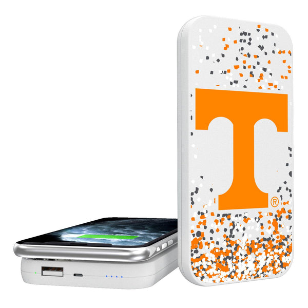 Tennessee Volunteers Confetti 5000mAh Portable Wireless Charger