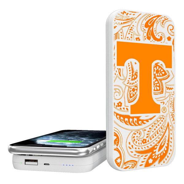 Tennessee Volunteers Paisley 5000mAh Portable Wireless Charger