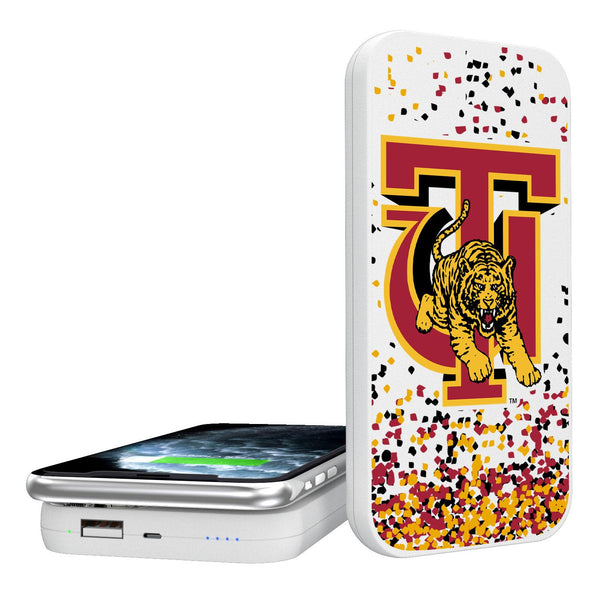 Tuskegee Golden Tigers Confetti 5000mAh Portable Wireless Charger