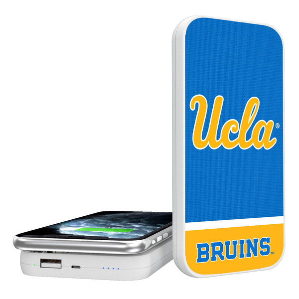 UCLA Bruins Endzone Solid 5000mAh Portable Wireless Charger